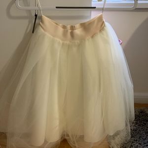 Ivory Tulle Skirt